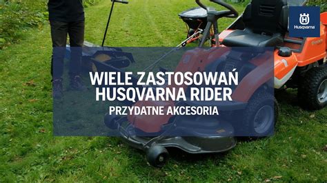 Grafika przedstawiająca różne opcje osprzętu do ridera Husqvarna
