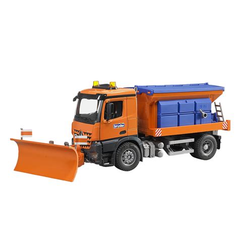 Mercedes Benz AXOR z pługiem śnieżnym i hakowcem