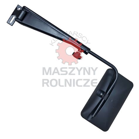 Schemat budowy kompletnego lusterka zewnętrznego do maszyny budowlanej JCB z zaznaczonym uchwytem montażowym