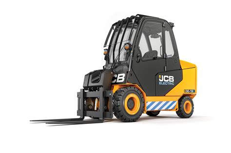 Zdjęcie elektrycznego wózka teleskopowego JCB 30-19E pracującego w magazynie