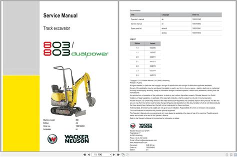 Photo of a Wacker Neuson service technician working on an excavator