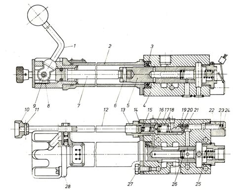 schemat budowy rozdzielacza hydraulicznego R-75