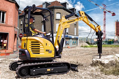 zdjęcie minikoparki Yanmar serii SV w akcji