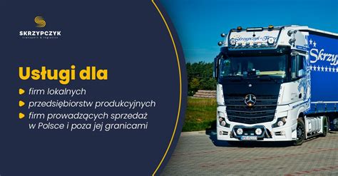 zdjęcie nowoczesnej wywrotki z logotypem firmy transportowej
