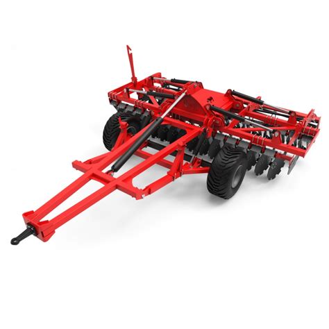 Schemat budowy agregatu talerzowego UNIA CUT z zaznaczonymi sekcjami talerzy i ramą.