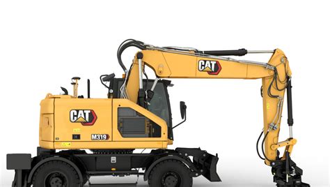 Wizualizacja minikoparki kołowej Cat M319 w akcji