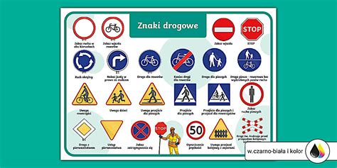 Przykłady znaków drogowych dotyczących ciągników rolniczych