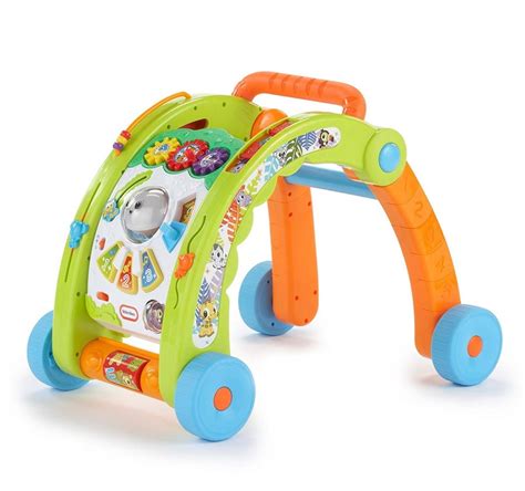 zdjęcie produktu Little Tikes 3w1 prezentujące trzy tryby użytkowania: jeździk, pchacz oraz stolik aktywności