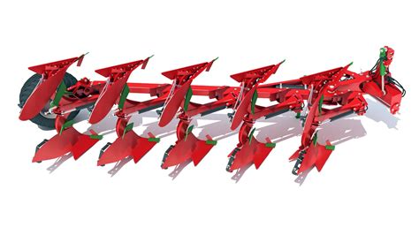 Ilustracja różnorodnych części zamiennych do pługów Gregoire Besson, w tym lemieszy, dłut i odkładni.