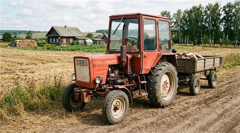 Władimirec T-25 wykonujący prace transportowe
