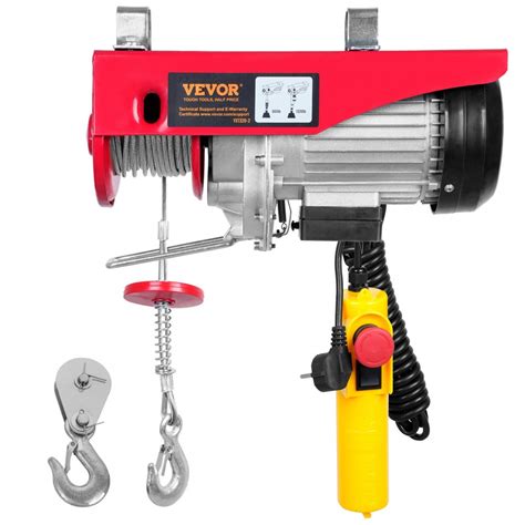 Comparison diagram of a hoist (wciągnik) and a winch (wciągarka) showing their structural differences