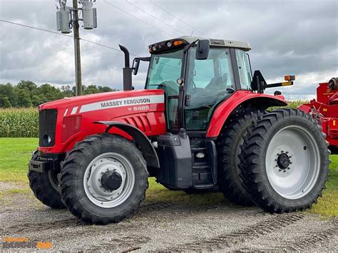 The Massey Ferguson 6485 tractor in an agricultural setting