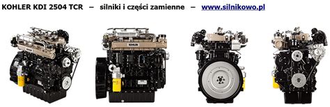 Silnik Kohler dla maszyn JCB - schemat techniczny