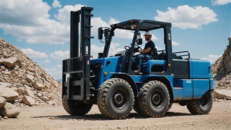 Photo of an electric forklift working indoors and a diesel forklift working outdoors