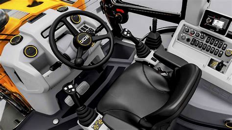 Photo of the JCB 3CX operator's cabin interior