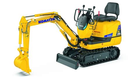 Thematic photo of a Komatsu mini-excavator arm in action