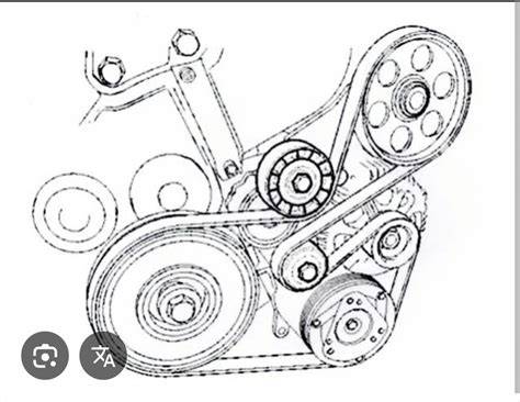 schemat paska klinowego napędzającego alternator