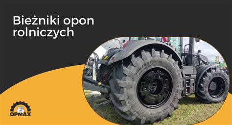 infografika prezentująca różne typy bieżników opon rolniczych