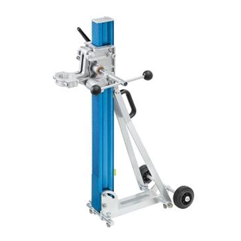 Technical drawing or detailed photo of the Baier BST 200 drill stand with dimensions and key features labeled.