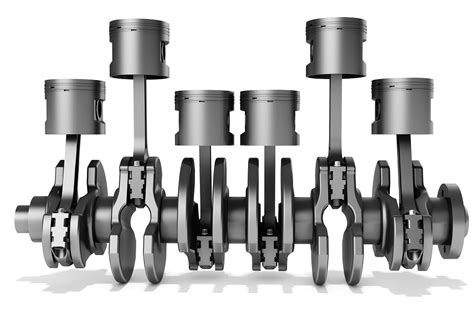schemat budowy silnika diesel, części silnika, cylinder, wał korbowy