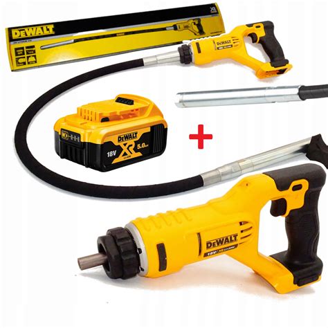 Zdjęcie akumulatorowego wibratora do betonu DeWalt DCE531N
