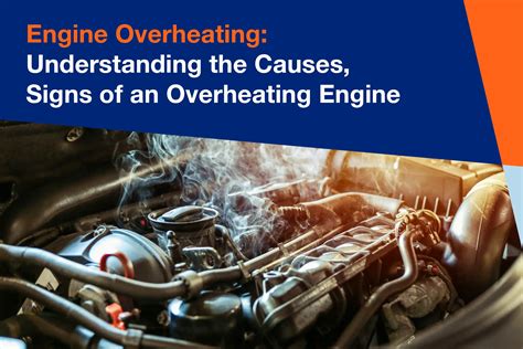 Infographic showing common causes of engine overheating