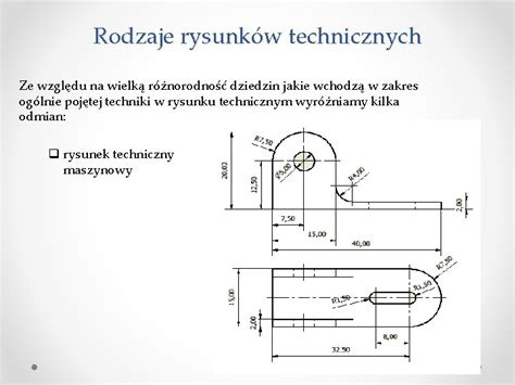 Rysunek techniczny elementów równiarki