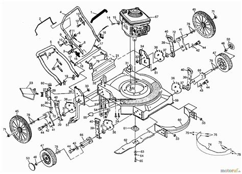 Technical diagram or photo of a Motor Jikov drum mower showing cutting mechanism