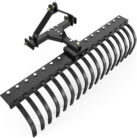 Technical diagram showing the working principle of a rotary harrow with rotating tines