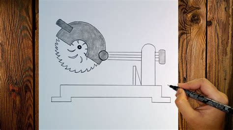 Technical drawing or scheme of a miter saw