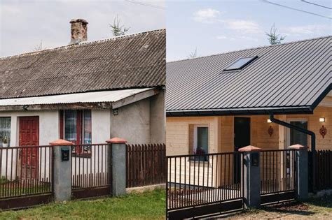 Zdjęcie ogrodu przed i po metamorfozie w Pile