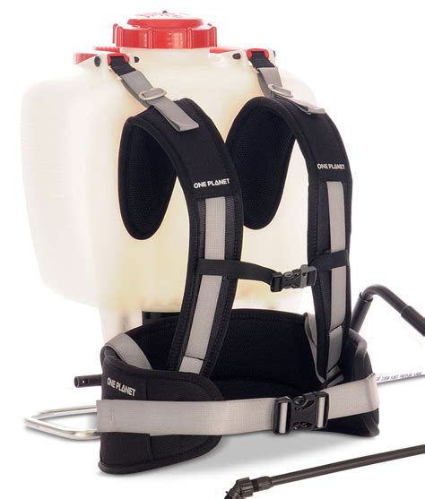 Photo of a backpack sprayer with ergonomic harness