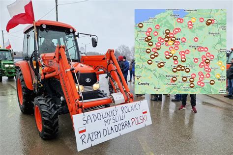 mapa z lokalizacjami ogłoszeń rolniczych