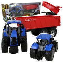 Zestaw zabawkowy traktor z przyczepą wywrotką