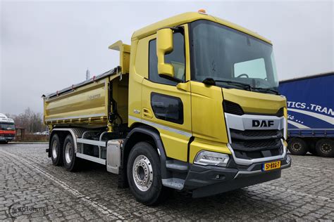 DAF XD Extra Robust wywrotka w akcji na placu budowy