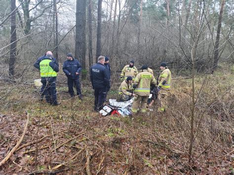 Zaginiony byk w Strumianach - akcja poszukiwawcza, widok z powietrza