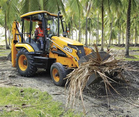 Infographic showing the fuel efficiency benefits of EcoDig, EcoRoad, and EcoLoad systems in JCB backhoe loaders.