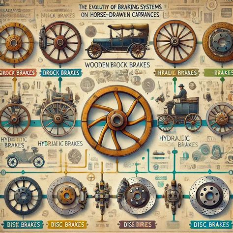 Infographics on the evolution of tractor braking systems