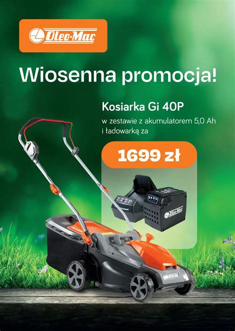 Kosiarka akumulatorowa Oleo-Mac Gi 548 P w akcji