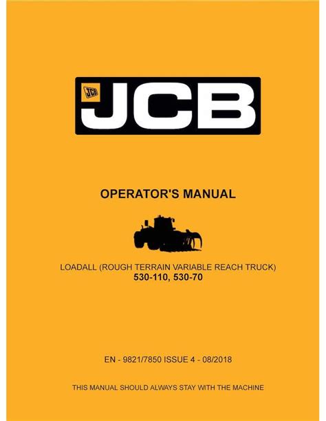 Operator obsługujący maszynę JCB 530
