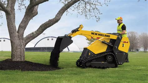 The C314 mini loader working on uneven terrain