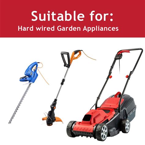 A set of garden tools including a lawnmower, hedge trimmer, and strimmer, all branded Qualcast, suggesting a range of products.