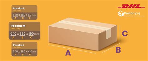 infografika przedstawiająca różne typy przesyłek (paczka, paleta, paczkomat) z ich maksymalnymi wymiarami i wagą