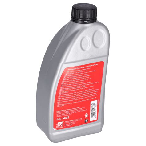 Photo of febi fluid packaging with clear labels