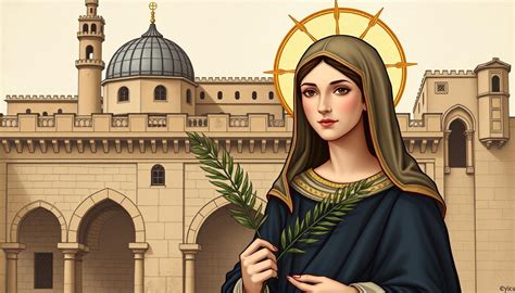 Ilustracja przedstawiająca Świętą Zofię z córkami