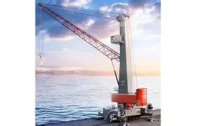 Żuraw Konecranes Gottwald 6. Generacji w porcie