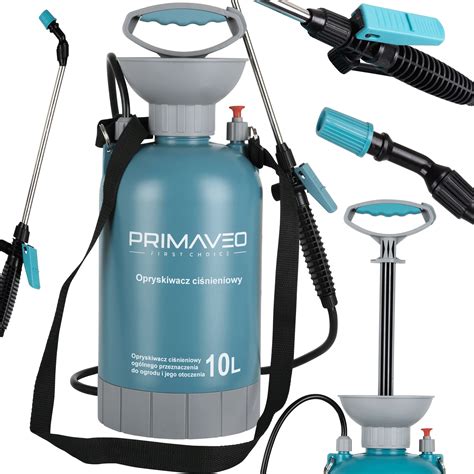 Zdjęcie pokazujące opryskiwacz ręczny 10L w użyciu podczas mycia samochodu