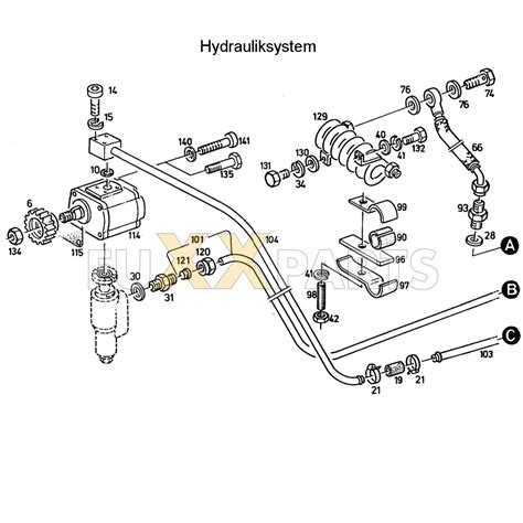 A detailed diagram of the Deutz-Fahr Transfermatic hydraulic system.