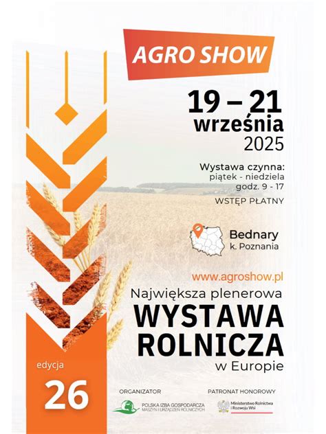 Zdjęcie maszyn Ursus z targów Agro Show 2025