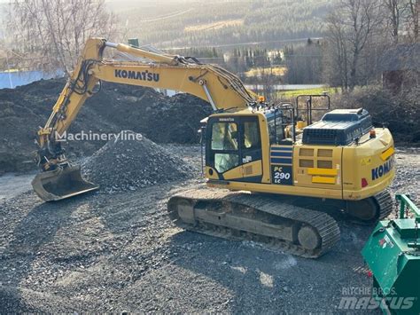 Thematic photo of Komatsu PC 290 crawler excavator working on a construction site